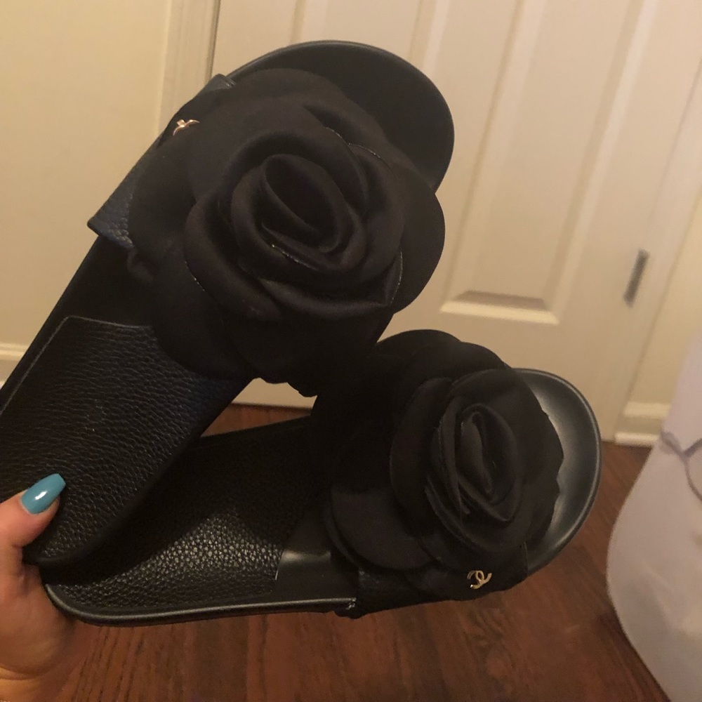100% authentic Chanel slides